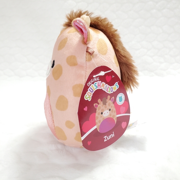 Zuni Squishmallows 5 Inch BNWT Valentines Day Giraffe Plush Toy - Picture 2 of 8